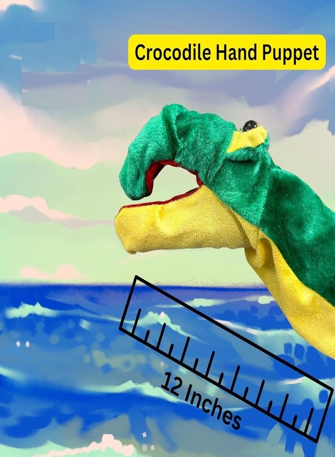 VARUSH Wild Animals & Birds Storytelling Hand Puppets/Hand Puppets for Kid's Learning Playing/Gift for Kids (Crocodile) - Image 3